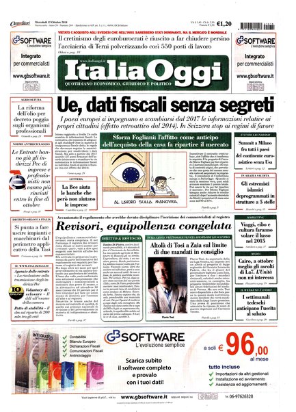 Italia oggi : quotidiano di economia finanza e politica